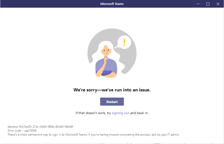 Microsoft Teams Outage