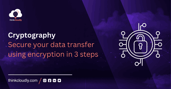 Cryptography: Secure your data transfer using encryption in 3 steps