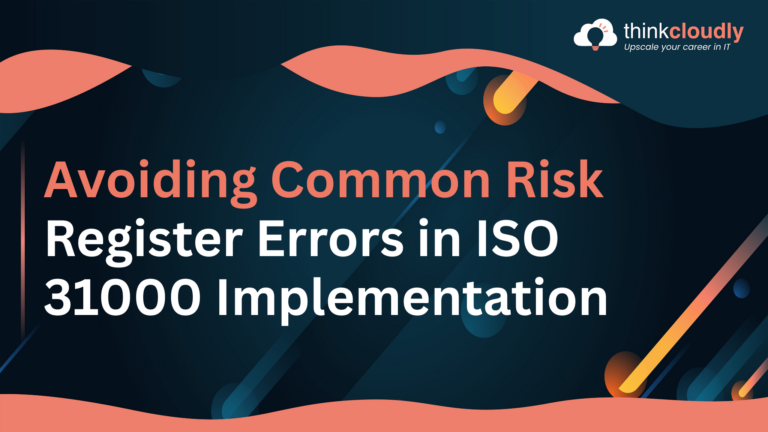Risk Register Errors in ISO 31000