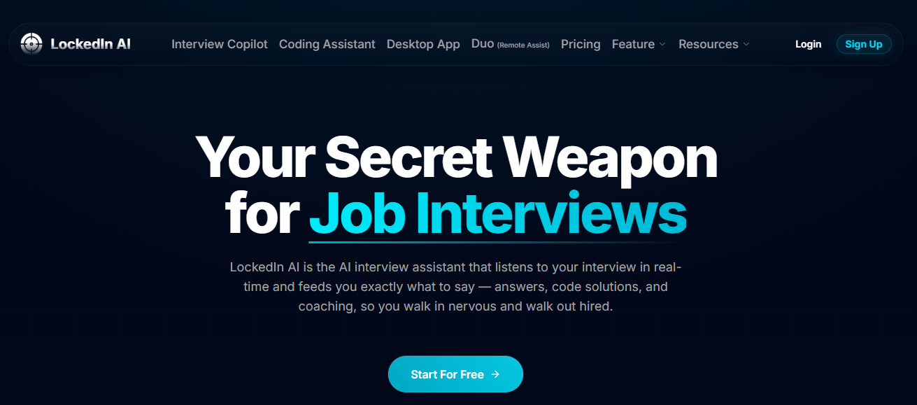 LockedIn AI LockedIn AI — Best Real-Time Technical Practice Support