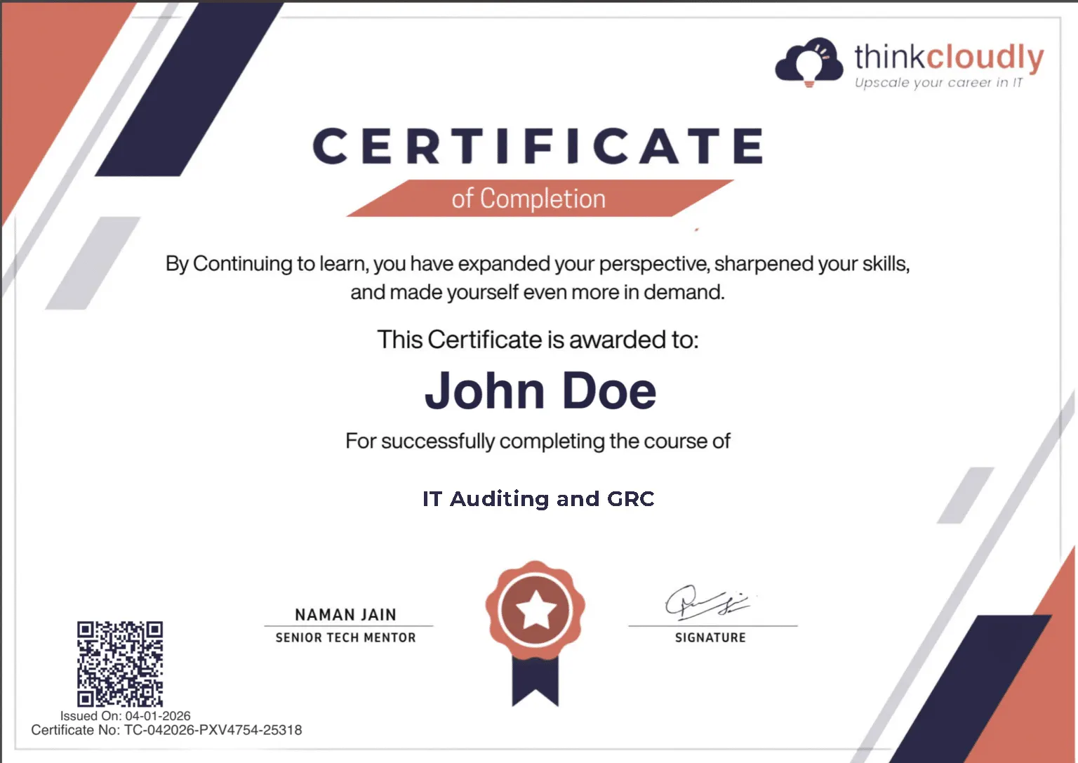 IT Auditing GRC Certificate