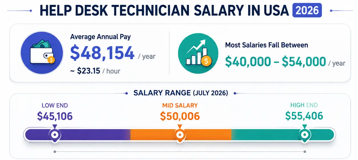 help desk technician Salary in USA help desk technician Salary in USA