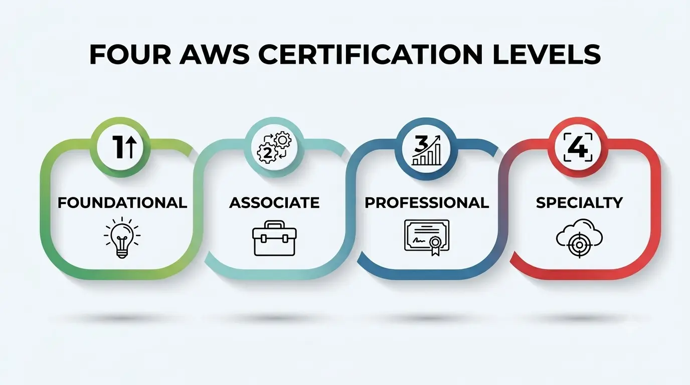 Four AWS Certification Levels Four AWS Certification Levels